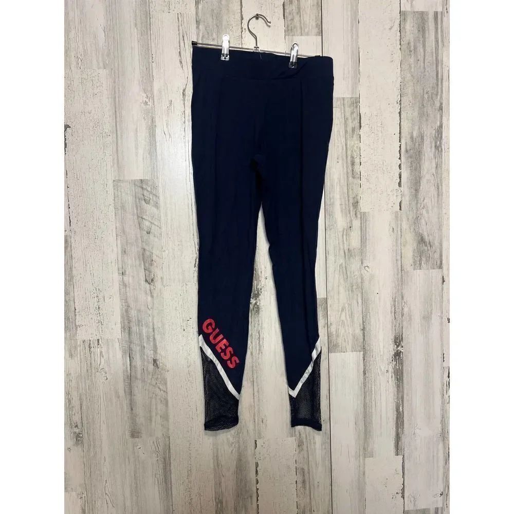 Guess leggings with fishnet ankles size SMALL